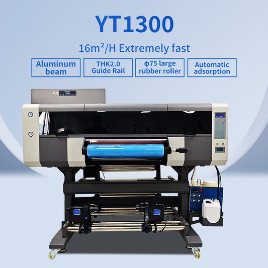 Hot Sale Dual Power Retractable UV DTF Printer | 60cm Roll to Roll Crystal Label Printing Machine